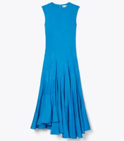 AUSGESTELLTES KLEID AUS BAUMWOLLE UND SEIDE