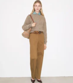 BAUMWOLLHOSE MIT WEITEM BEINSCHNITT