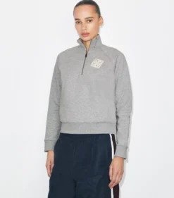 BAUMWOLLSWEATSHIRT MIT GESTICKTEM LOGO