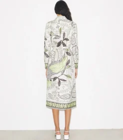 BEDRUCKTES HEMDKLEID AUS SEIDE