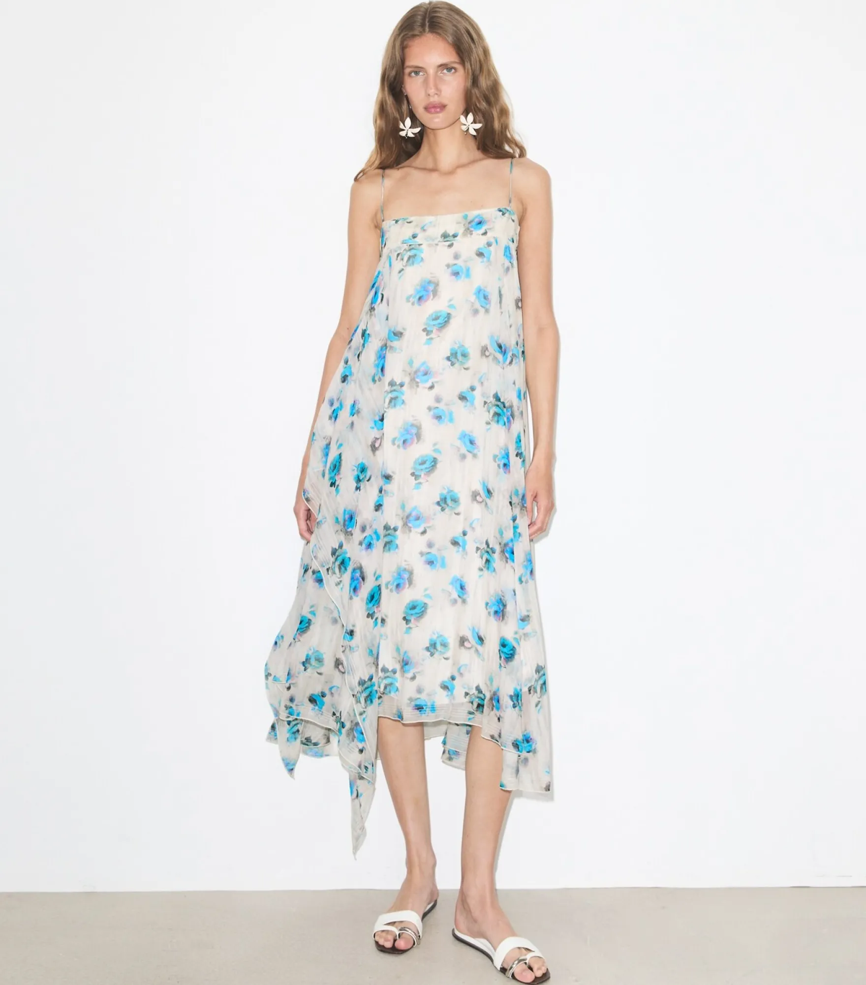 BEDRUCKTES SEIDENKLEID