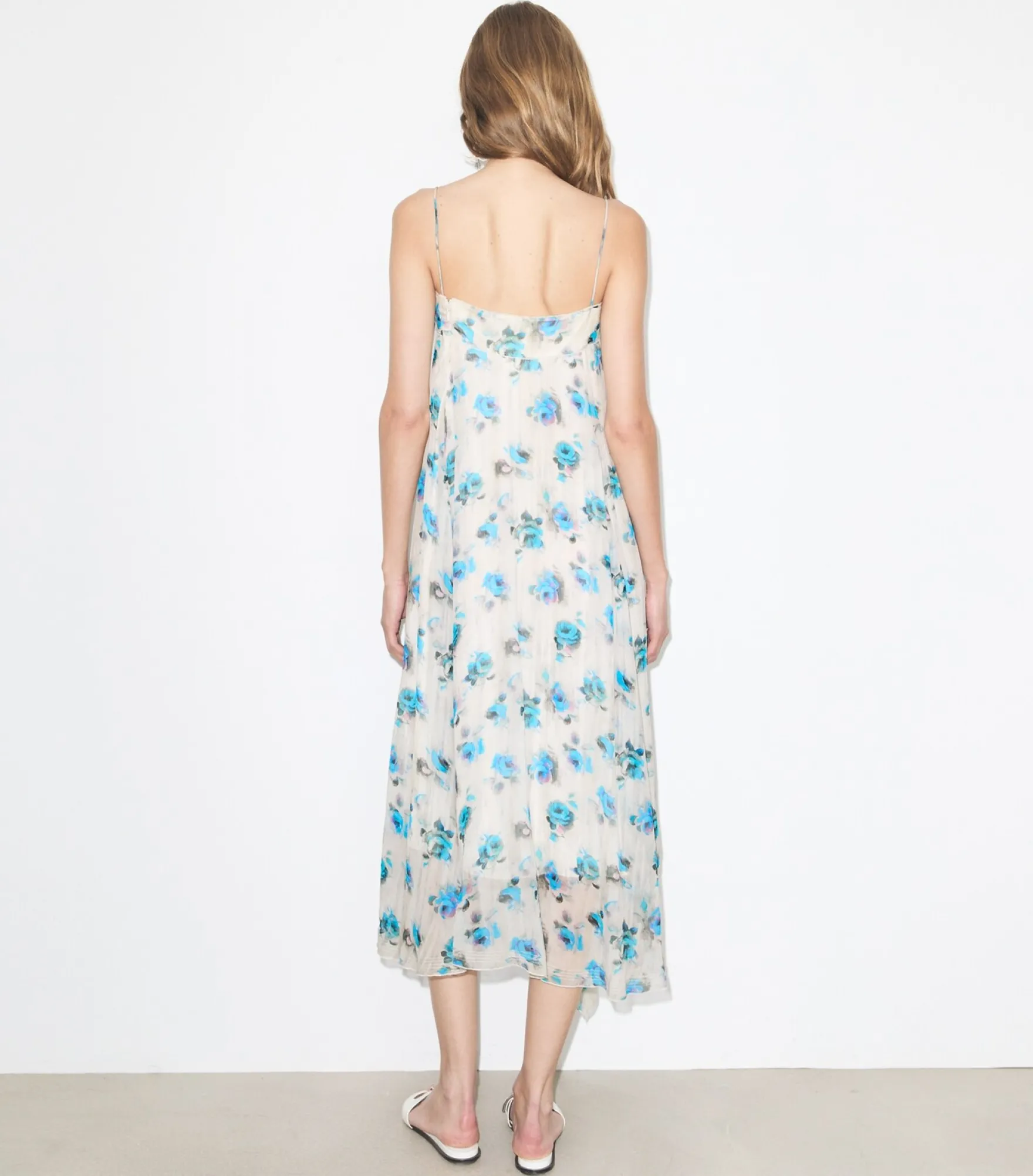 BEDRUCKTES SEIDENKLEID