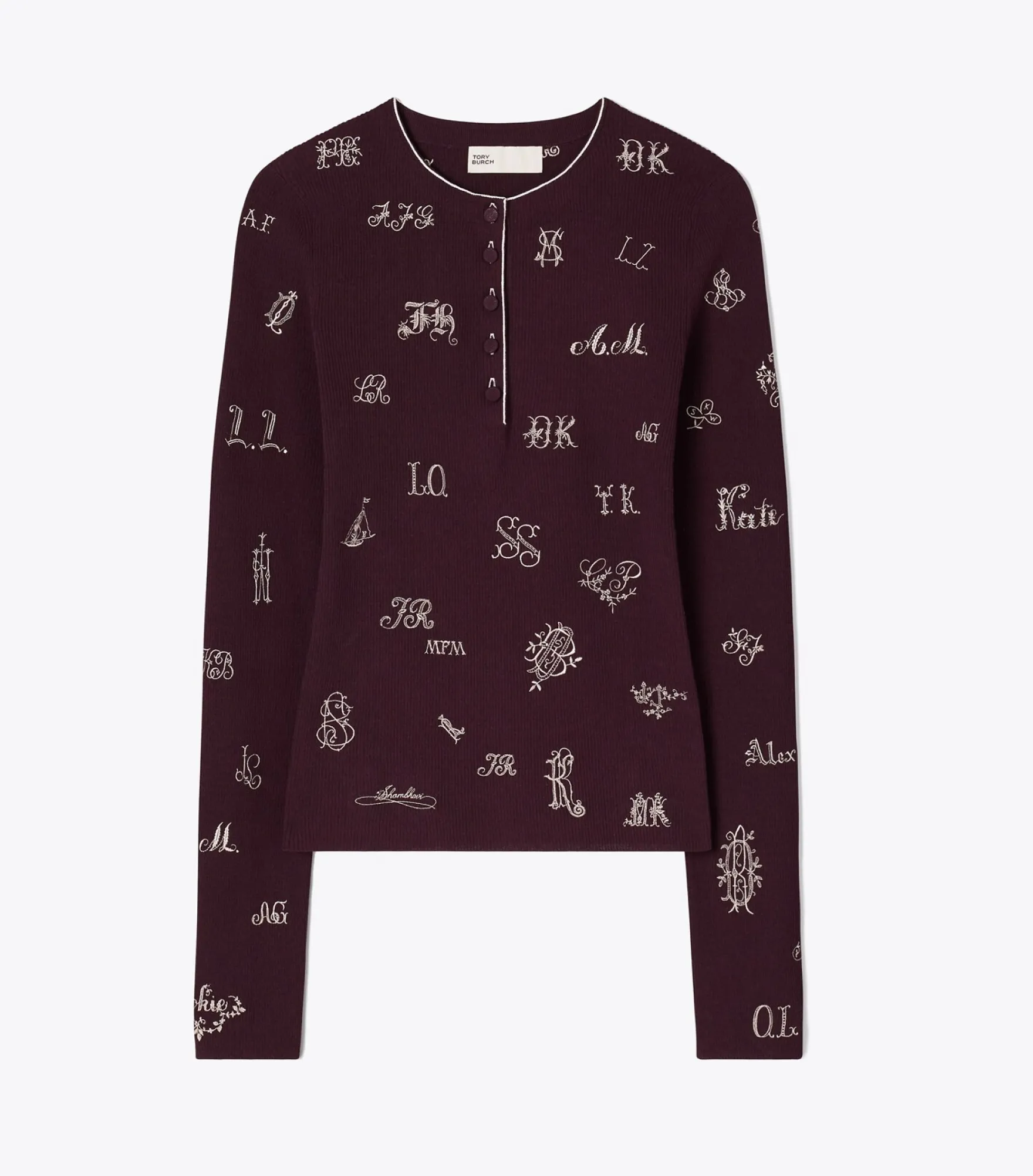 BESTICKTER, GERIPPTER PULLOVER