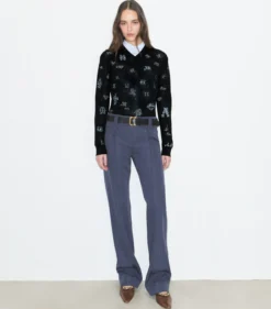 BESTICKTER SEIDENPULLOVER