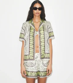 CAMP SHIRT AUS SEIDE
