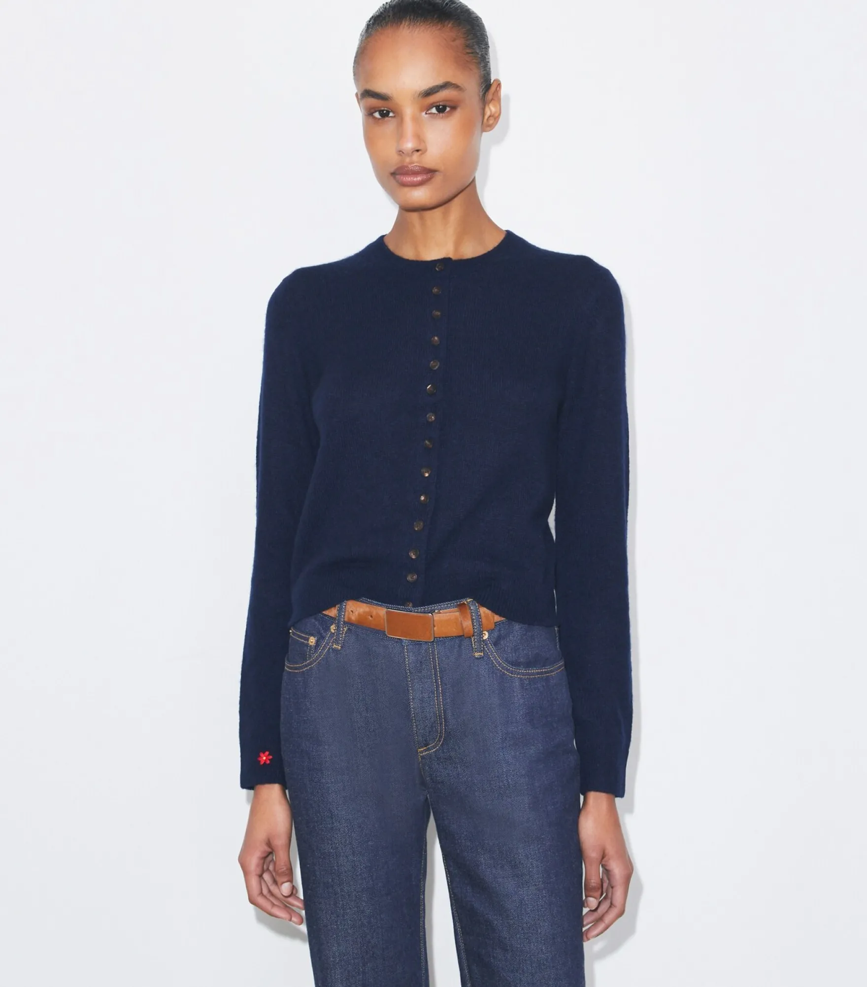 CARDIGAN AUS KASCHMIR UND SEIDE