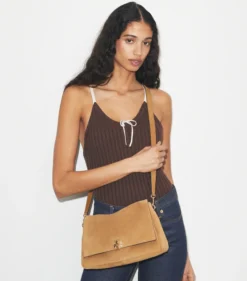 CHARLIE SCHULTERTASCHE AUS WILDLEDER