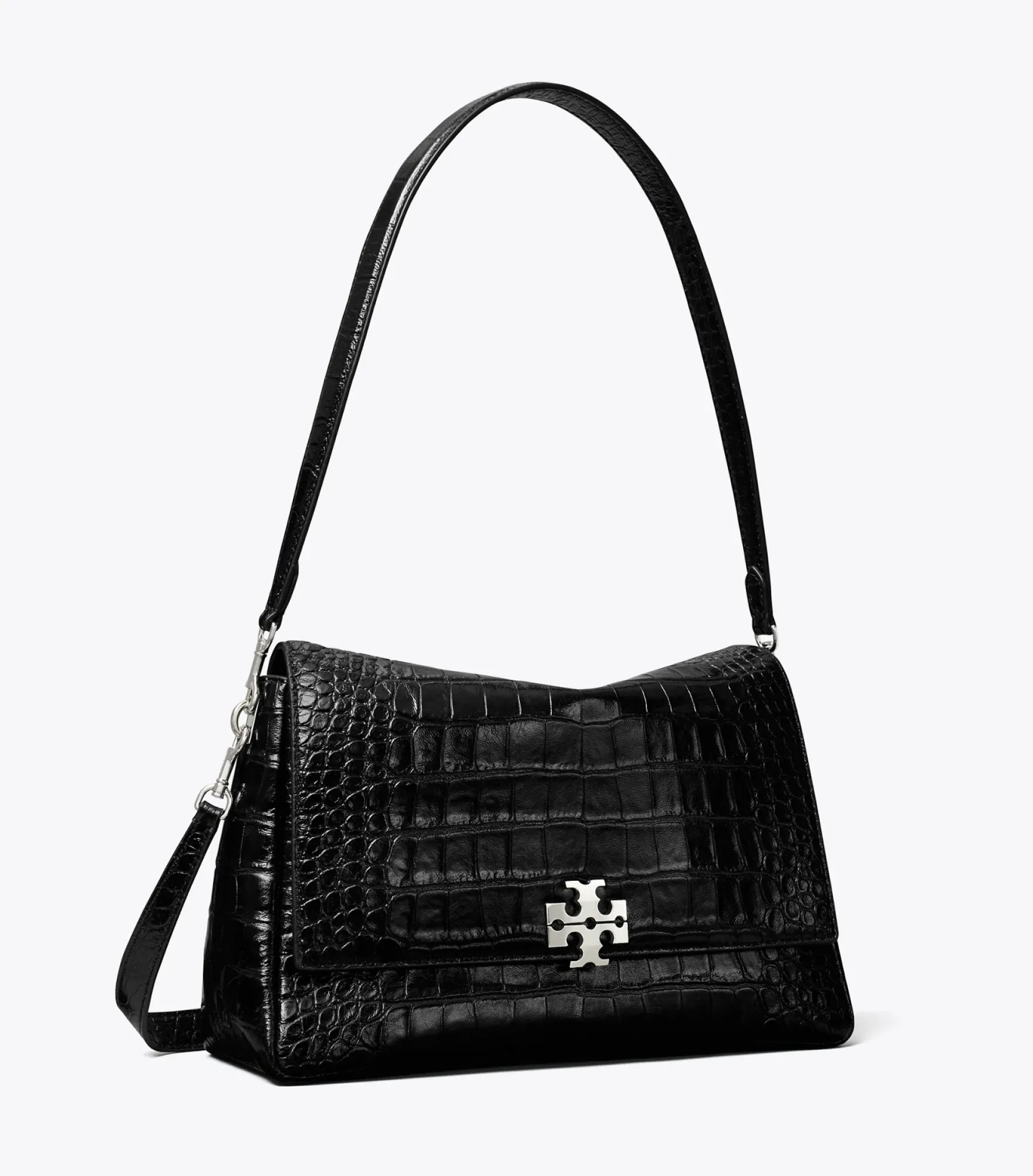 CHARLIE SCHULTERTASCHE MIT KROKOPRÄGUNG