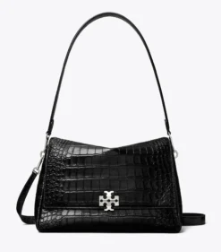 CHARLIE SCHULTERTASCHE MIT KROKOPRÄGUNG
