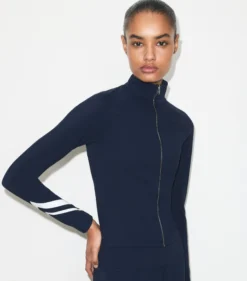 CHEVRONJACKE MIT DURCHGEHENDEM REISSVERSCHLUSS