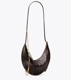CROSSBODY BAG MIT PIERCINGDETAIL UND KROKOPRÄGUNG