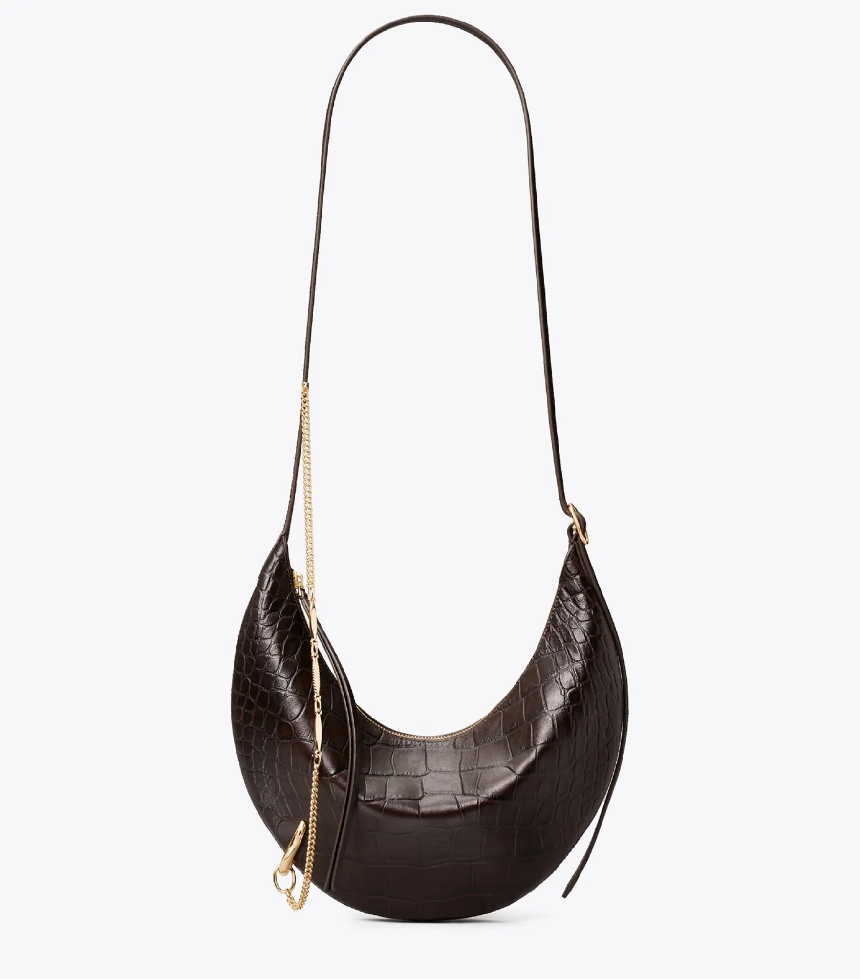 CROSSBODY BAG MIT PIERCINGDETAIL UND KROKOPRÄGUNG