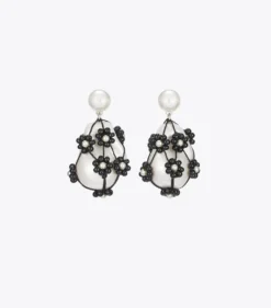 CURIOSITY BEADED PEARL DROP EARRINGS