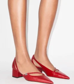 D'ORSAY PUMPS MIT DOPPEL-T-SCHNALLE