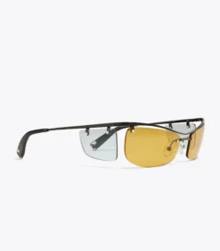 DOUBLE-LENS RUNWAY SUNGLASSES
