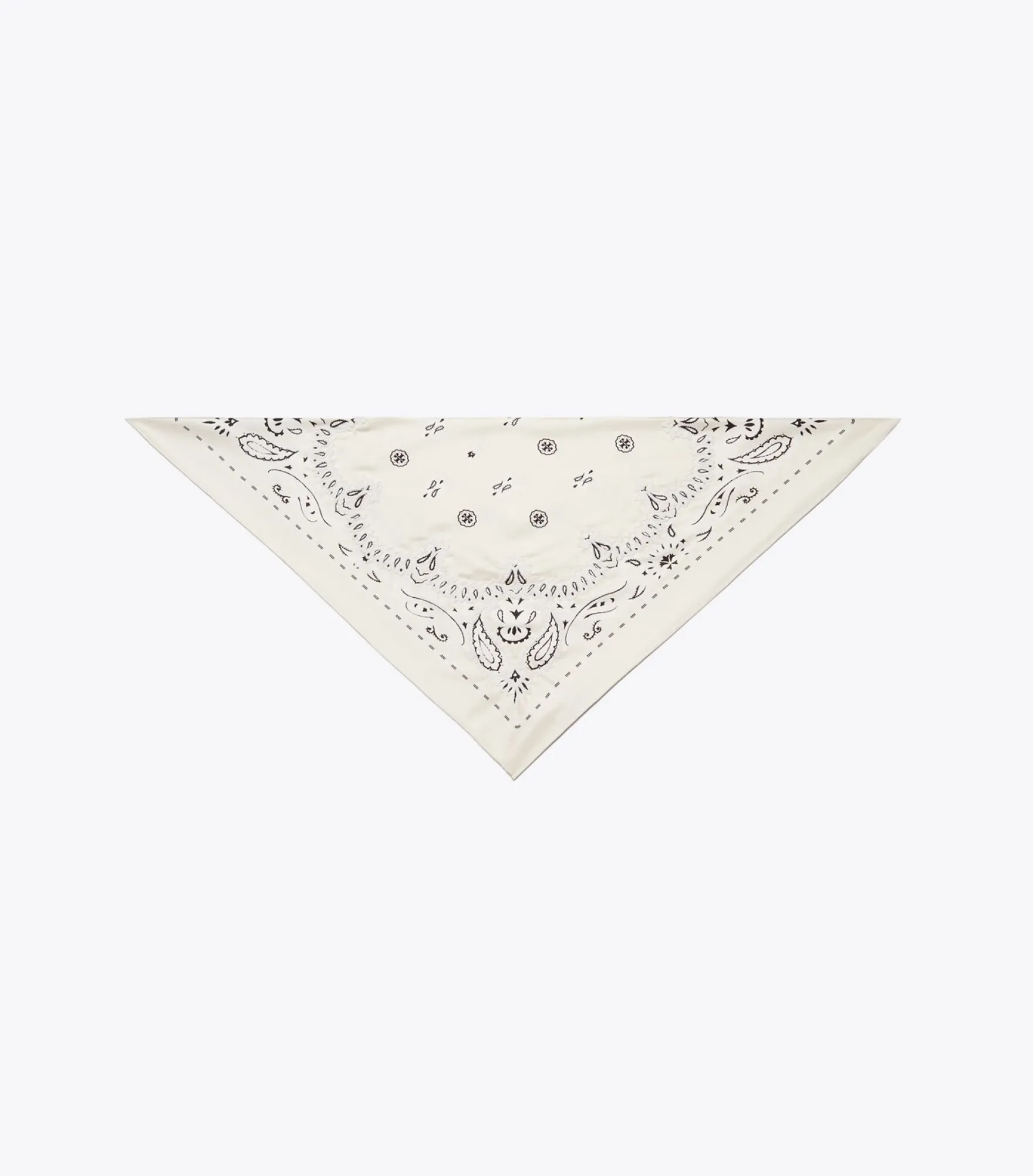 DREIECKIGES BANDANA-TUCH MIT PERLEN