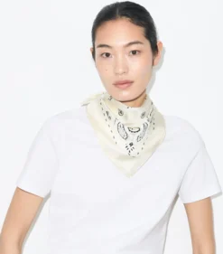 DREIECKIGES BANDANA-TUCH MIT PERLEN