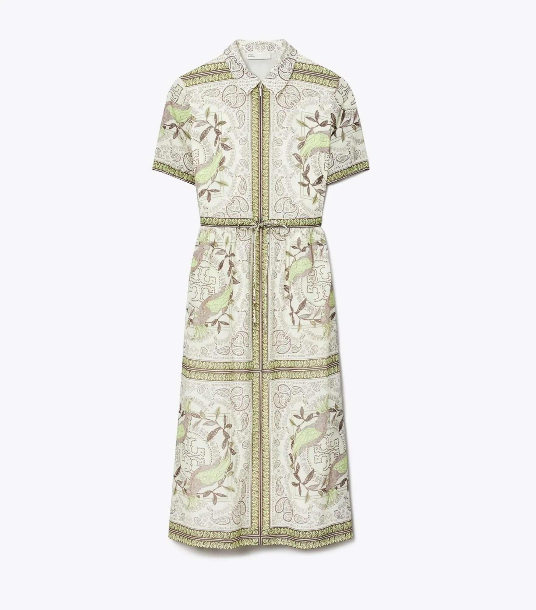 EINGEFASSTES KLEID AUS BAUMWOLLE MIT REISSVERSCHLUSS