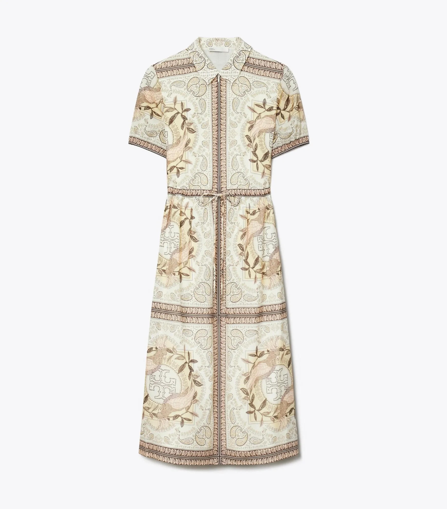 EINGEFASSTES KLEID AUS BAUMWOLLE MIT REISSVERSCHLUSS