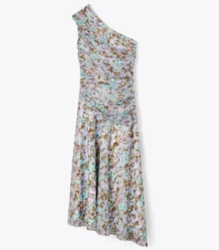 EINSCHULTRIGES KLEID MIT PRINT