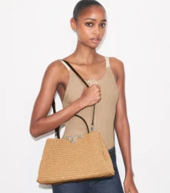 ELEANOR RAFFIA SATCHEL