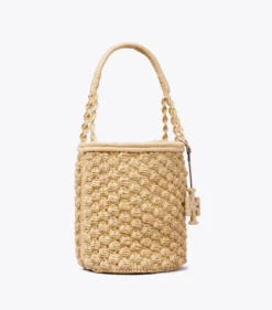 ELLA HAND-CROCHETED POPCORN BUCKET BAG