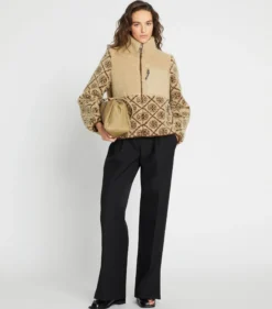 FLEECEJACKE MIT T-MONOGRAMM