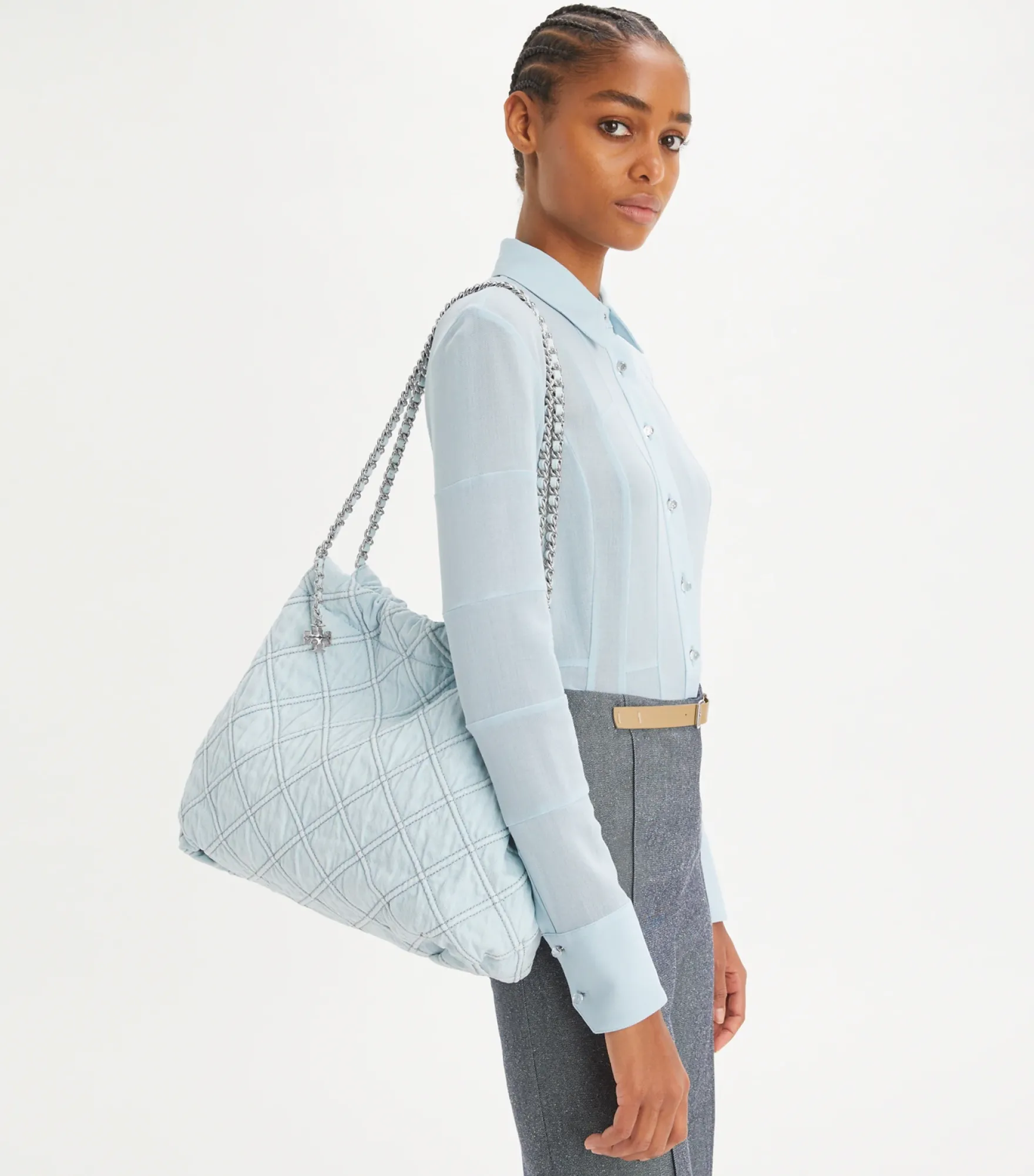 FLEMING HOBO BAG AUS WEICHEM DENIM