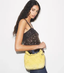 FLEMING MINI HOBO BAG AUS WEICHEM DENIM