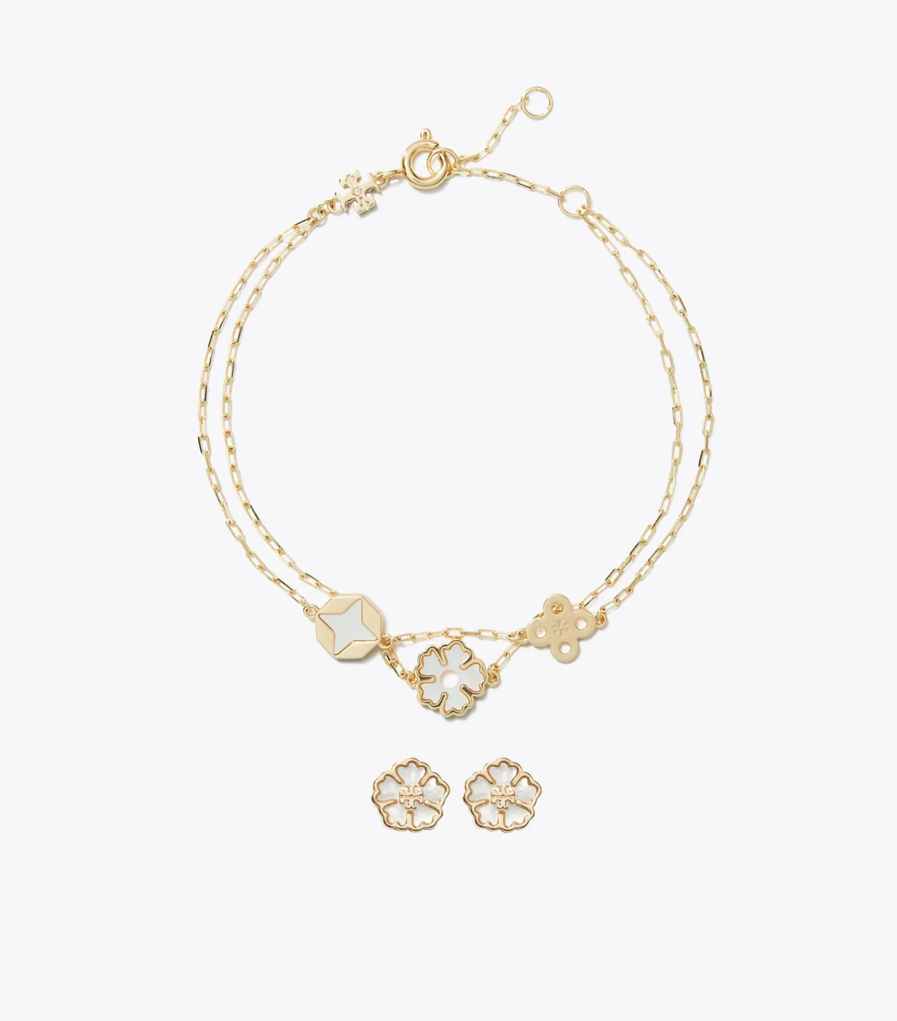 FORGET ME NOT GESCHENKSET MIT ARMBAND UND OHRRINGEN