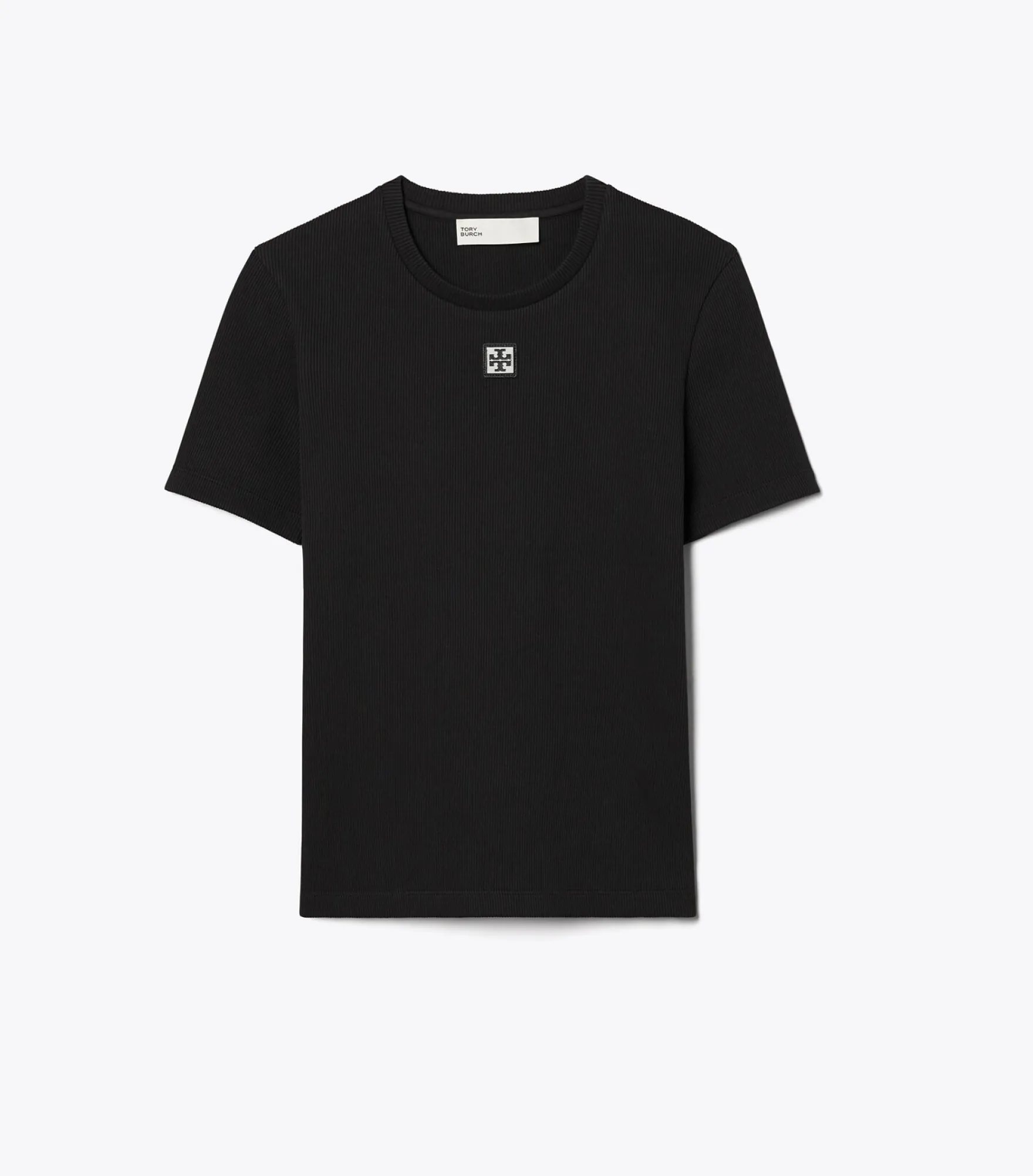 GERIPPTES BAUMWOLL-T-SHIRT