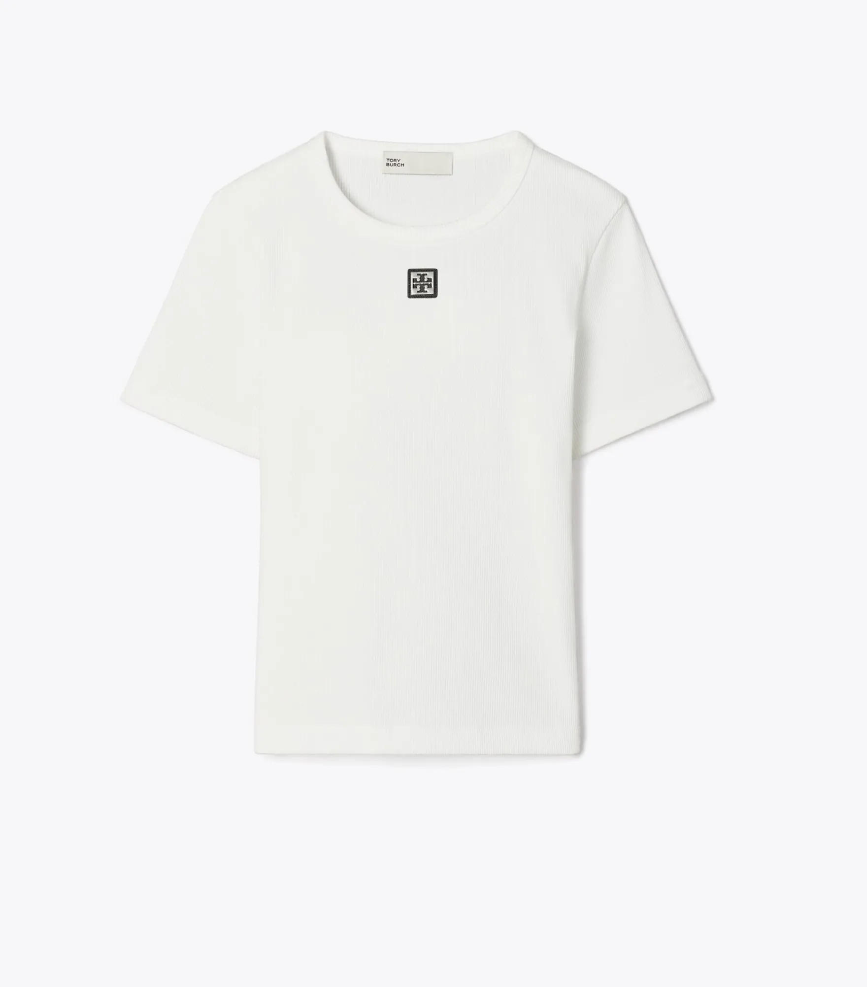 GERIPPTES BAUMWOLL-T-SHIRT