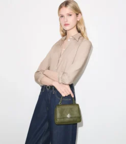 GESTEPPTE MINI CHARLIE CROSSBODY BAG MIT TRAGEGRIFF OBEN