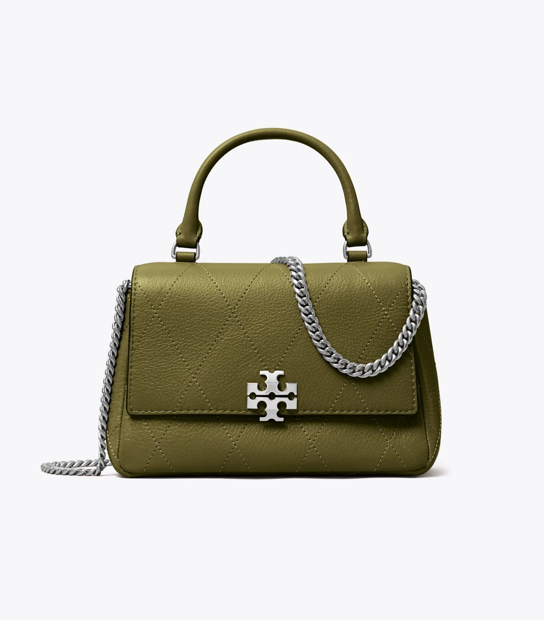 GESTEPPTE MINI CHARLIE CROSSBODY BAG MIT TRAGEGRIFF OBEN