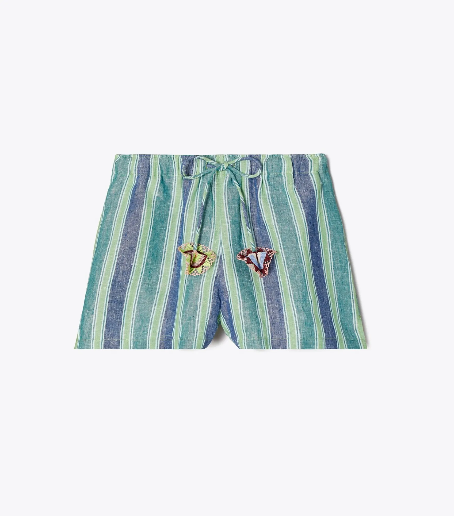 GESTREIFTE LEINENSHORTS