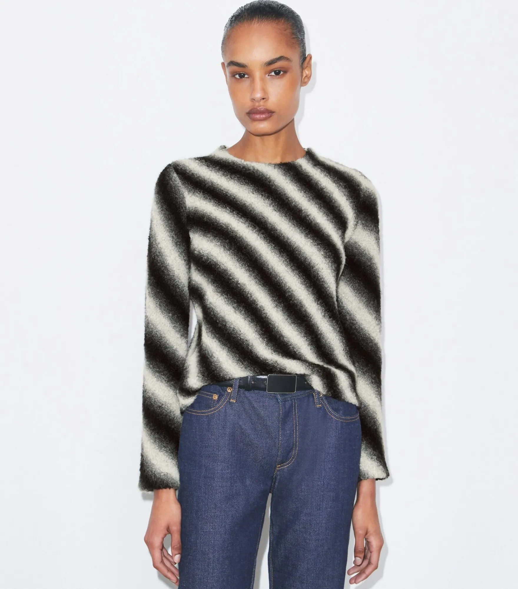 GESTREIFTER WOLLPULLOVER