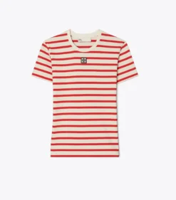 GESTREIFTES BAUMWOLL-T-SHIRT