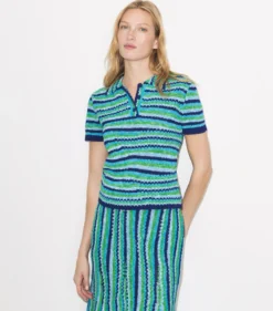 GESTREIFTES POLOSHIRT AUS BAUMWOLLE