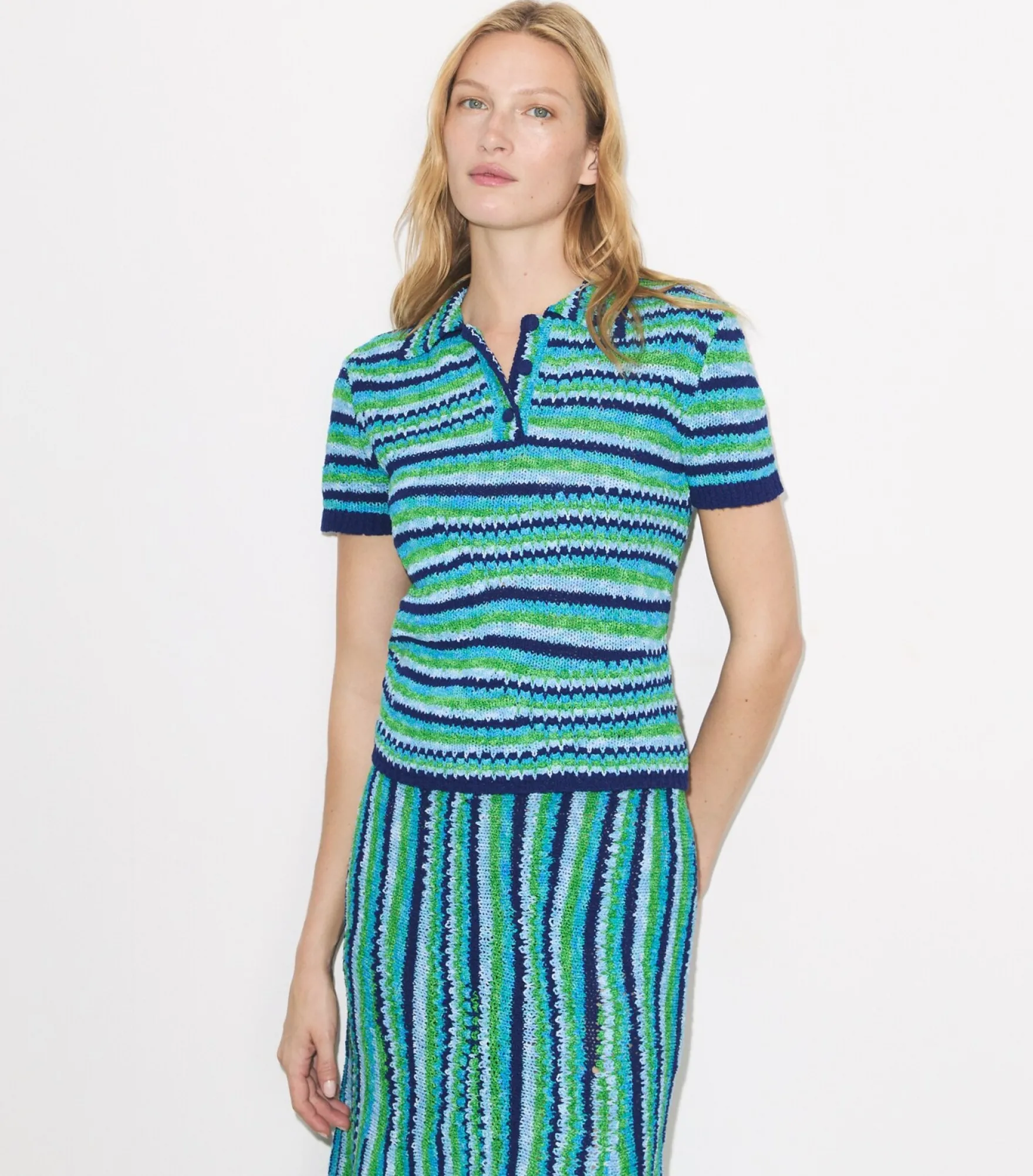 GESTREIFTES POLOSHIRT AUS BAUMWOLLE