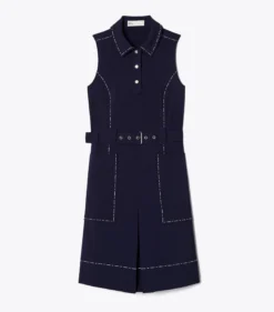 GOLFKLEID AUS STRETCHMATERIAL MIT HEFTNAHT