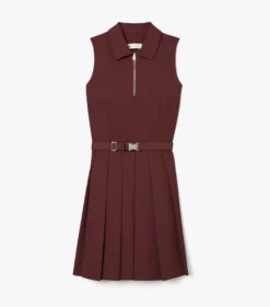 GOLFKLEID MIT STRETCHANTEIL UND FALTEN