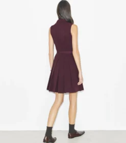 GOLFKLEID MIT STRETCHANTEIL UND FALTEN