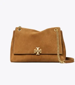 GROSSE GESTEPPTE CHARLIE SCHULTERTASCHE AUS WILDLEDER