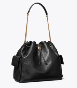 GROSSE GESTEPPTE CHARLIE SCHULTERTASCHE MIT TUNNELZUG