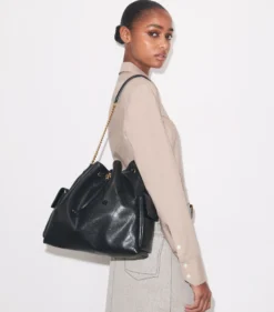GROSSE GESTEPPTE CHARLIE SCHULTERTASCHE MIT TUNNELZUG