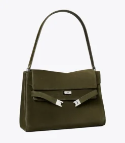 GROSSE LEE RADZIWILL SCHULTERTASCHE AUS WILDLEDER