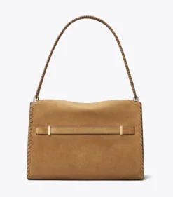 GROSSE LEE RADZIWILL SCHULTERTASCHE AUS WILDLEDER