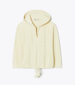 HOODIE AUS JACQUARD-FROTTEE MIT LOGO
