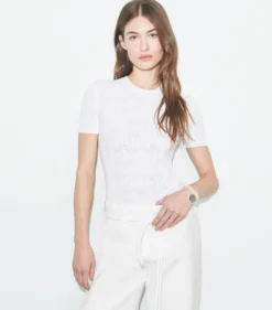 JACQUARD-PULLOVER MIT T-MONOGRAMM