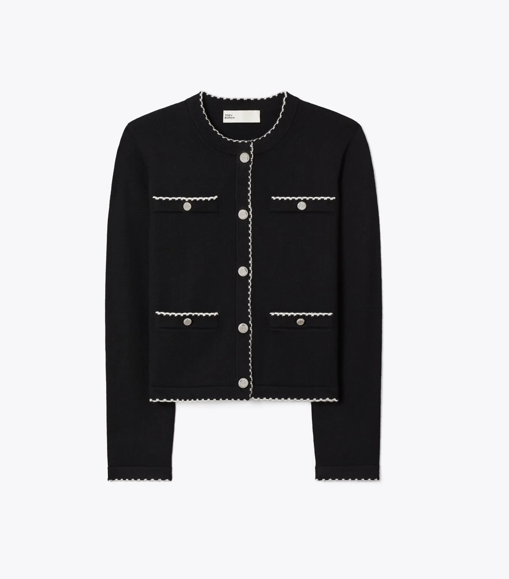 KENDRA CARDIGAN AUS WOLLE MIT WELLENKANTE